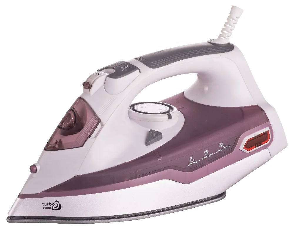 2200W 2400W Ceramic Soleplate Hand Held Household Vertical Professional Electric Steam  Iron for Clothes Anti Power Tank