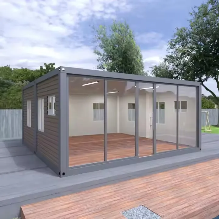Rising OEM American Modern Design Simple Prefabricated House Mobile Toilet Portable Toilet Made Of Container For Real Estate Use