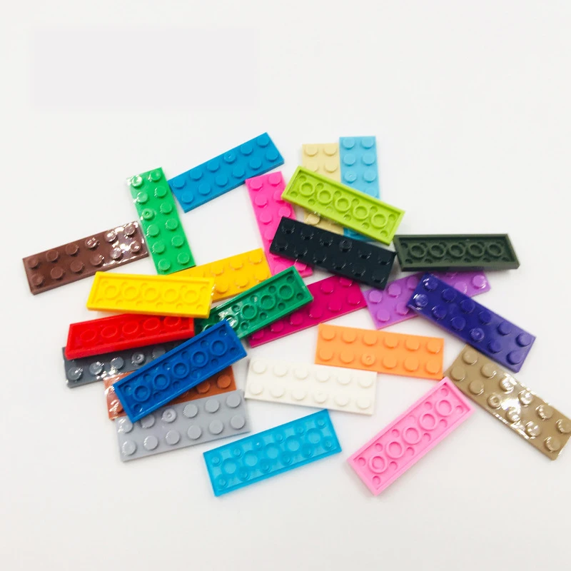 NO.3795 2 x 6  Plate  DIY Educational Assembling Plastic  Mini Building Block STEM Toys(100g/bag)about 58 Pieces for Legoing