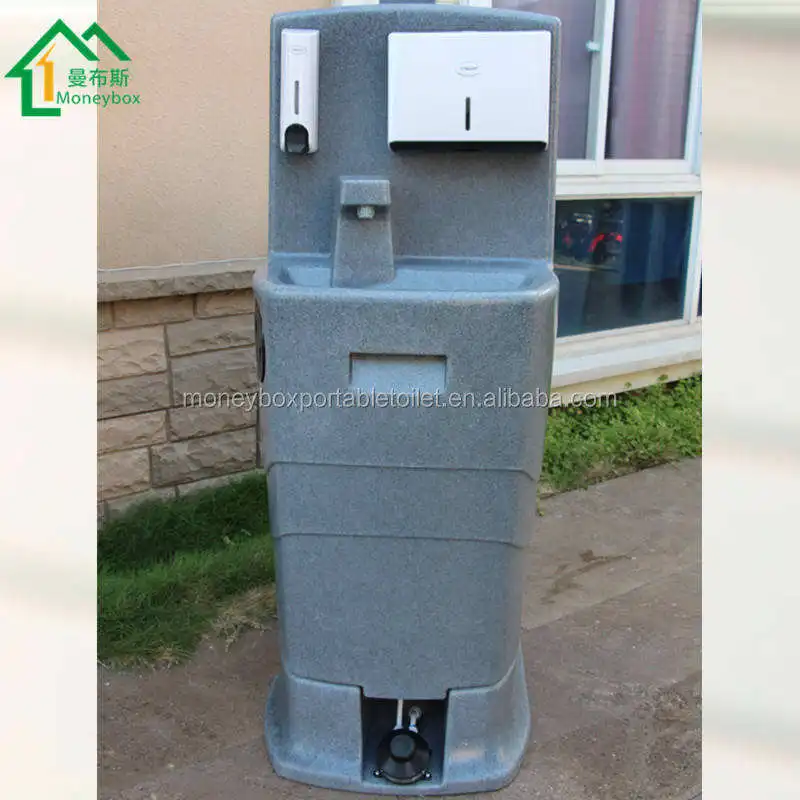 Умывальник Hdpe Мобильный Портативный умывальник Открытый Общественный Туалет Стоящий Современный Кемпинг Стиральная Станция