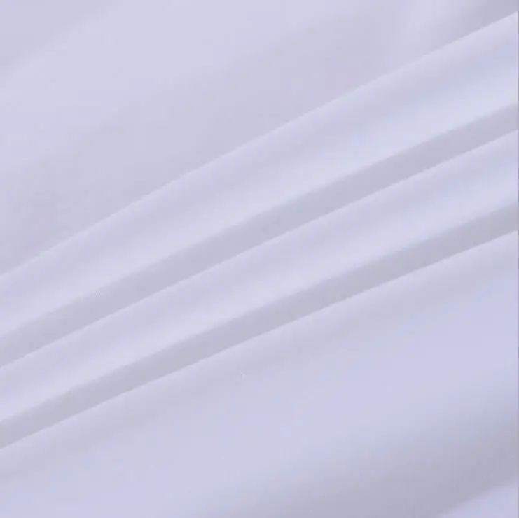 40s 60s 200 280 TC Thread Count Percale Fabric 100% Cotton Jiangsu White Woven Plain Sateen Fabric MERCERIZED Swiss Voile Plain