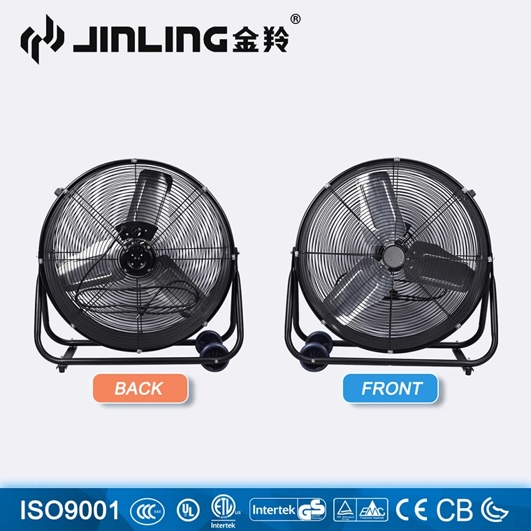 24' 600mm Portable Quiet Heavy Duty Garage cool air Shop Warehouse Industrial blower Drum Fan 110V 120V