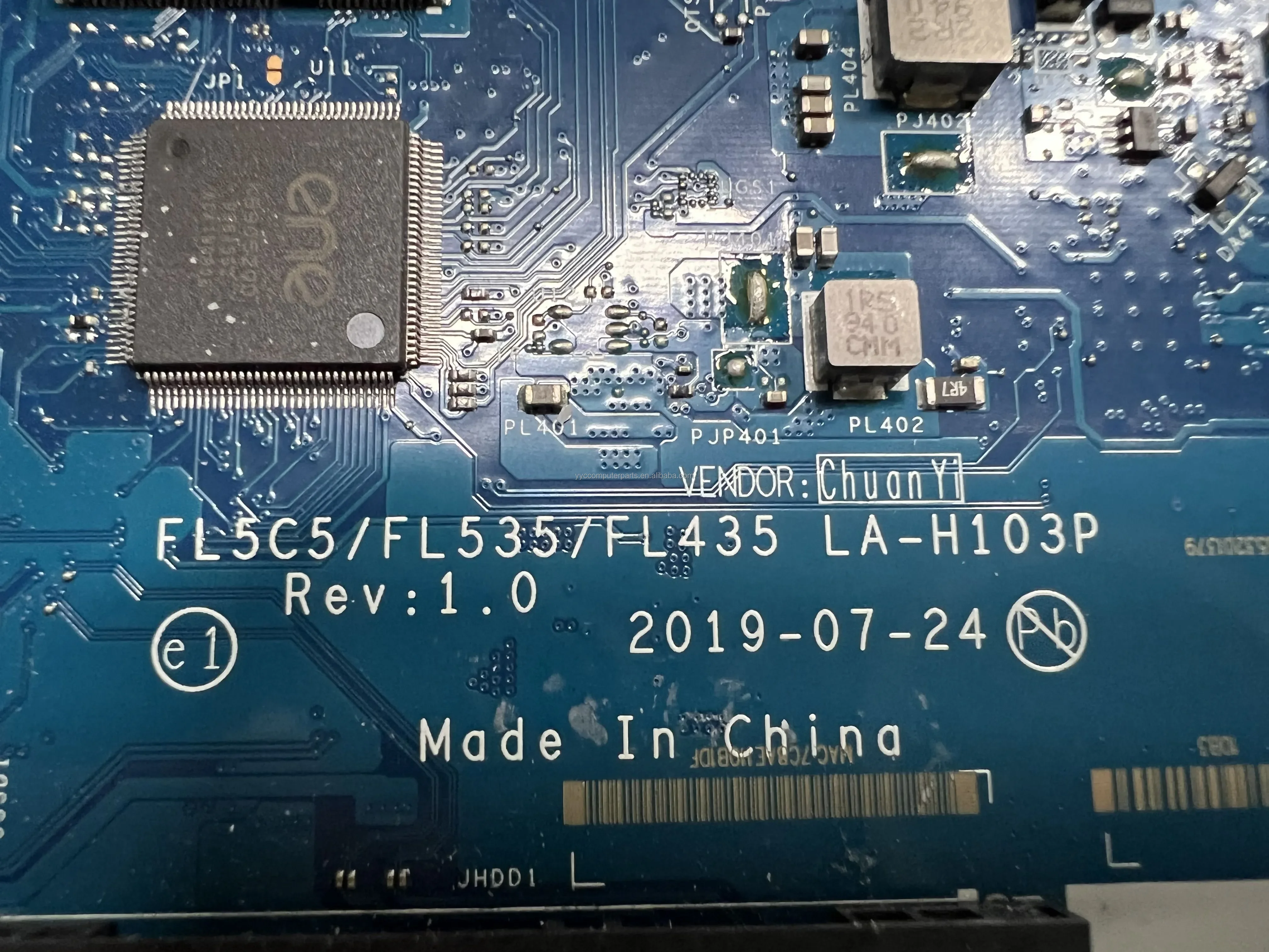 for Lenovo ThinkPad S340-15IIL Touch Laptop Motherboard LA-H103P FRU 5B20W89114 CPU  I7-1065U 4G