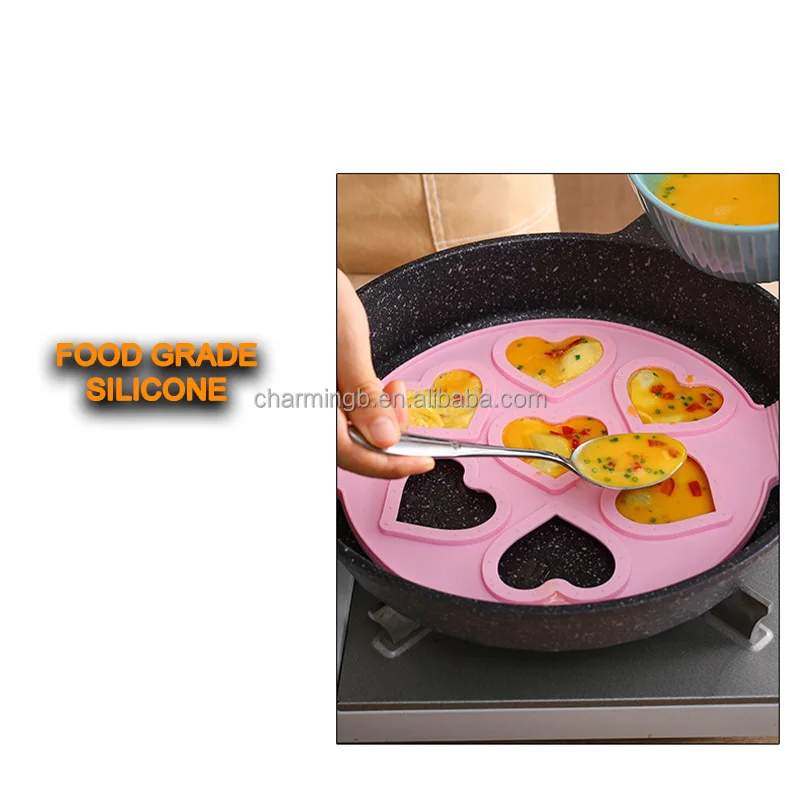 Durable Pancake Molds Ring Silicone Fried Egg Mold Reusable Pancake Maker Egg Ring Kitchen Cooking Baking Tools