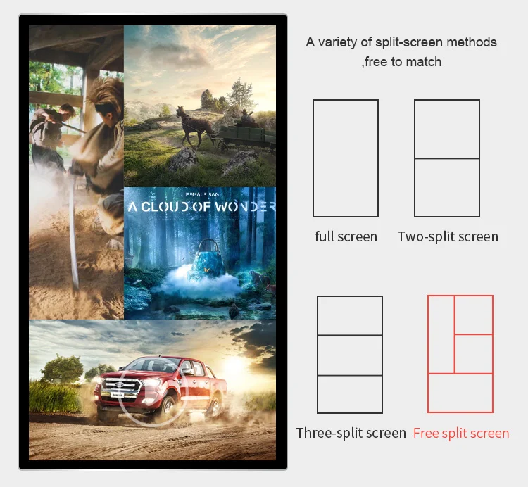 32 inch Android 1920*1080 Media Player Tv Digital Signage HD Wall Mounted Lcd Screen