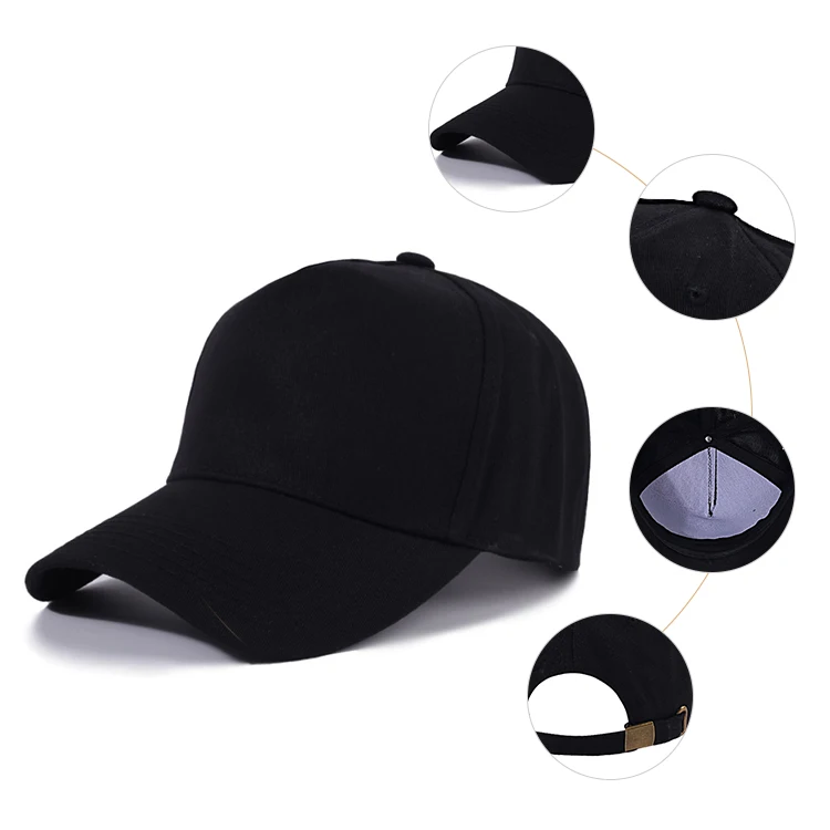 Custom Logo 5  Panel Snapback Caps Hat Custom Embroidery Logo Washes Denim Sports Baseball Caps For Men