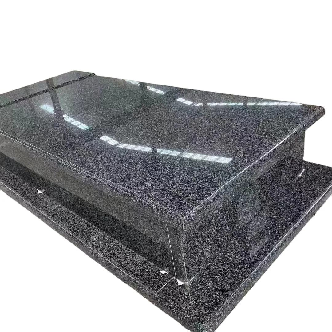 Western Style Hungary Country Granite Tombstone And monument Bahama Blue Granite