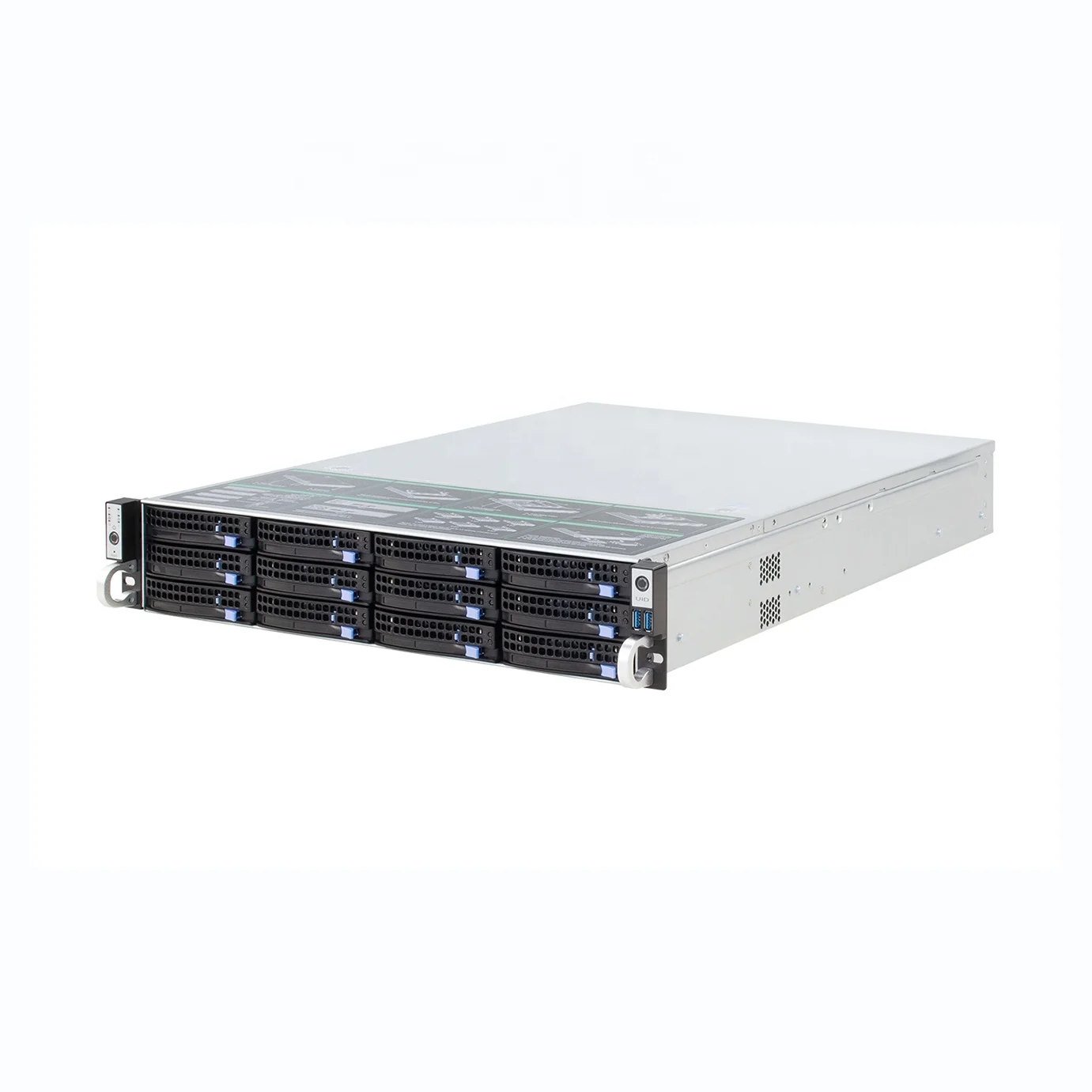 High-performance low-cost server manufacturer RAID Controller  data server xeon gold 6126 12 core 2.6GHZ 2u 12 bays rack server