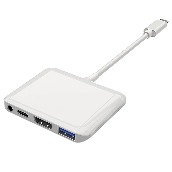  Оптовая цена 4 в 1 USB концентратор ключ вход переменного тока: Тип C Мощность на выходе: Hd-mi 3 0 гнездо для