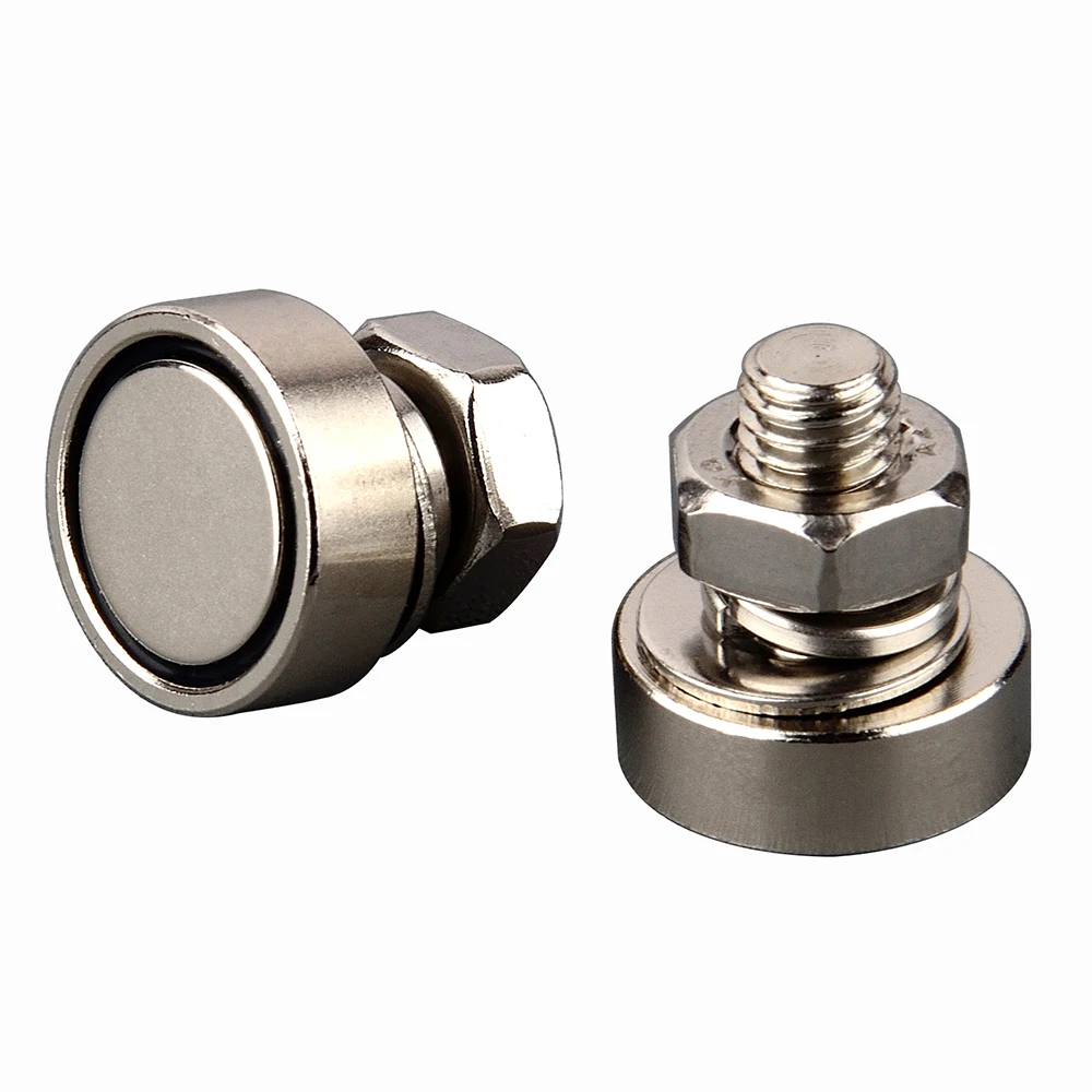 ULIBERMAGNET  Strong Neodymium Round Magnet with M8 Male Thread Stud, Powerful Magnetic Removable Mounting tools and equipments