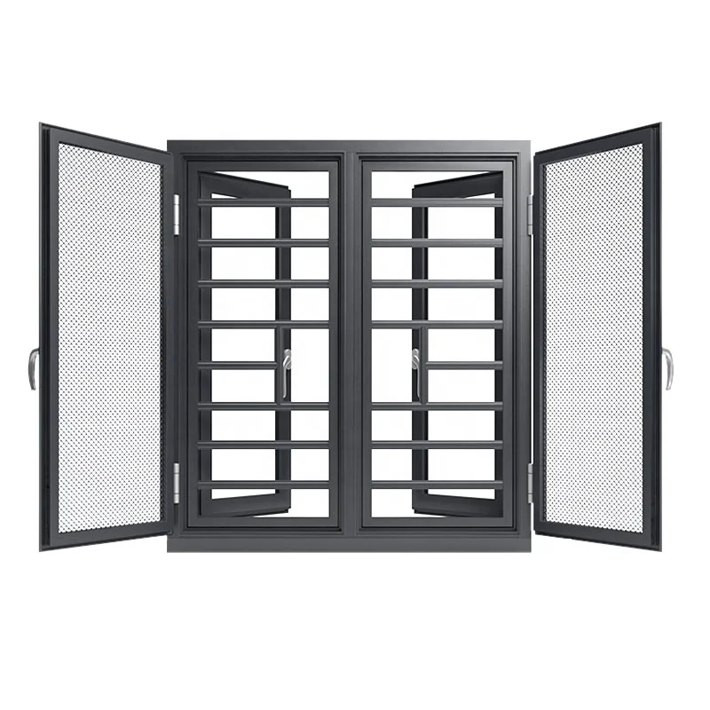 Custom Swing Casement Window Aluminium Doors And Windows Designs Triple Double Glazed Aluminum Windows With Screen