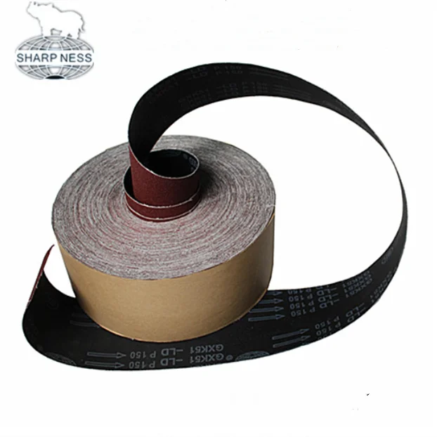 Sharpness hot product 100mmx50m Xwt aluminium oxide abrasive cloth roll for metal and wood sanding grit 24-400