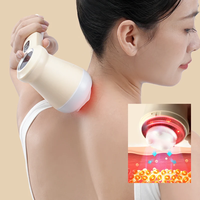 Professional Electric Microcurrent Rechargeable Body Sharping Sculpt Burning Vacuum Lymphatic Massage Brand Cellulite Massager