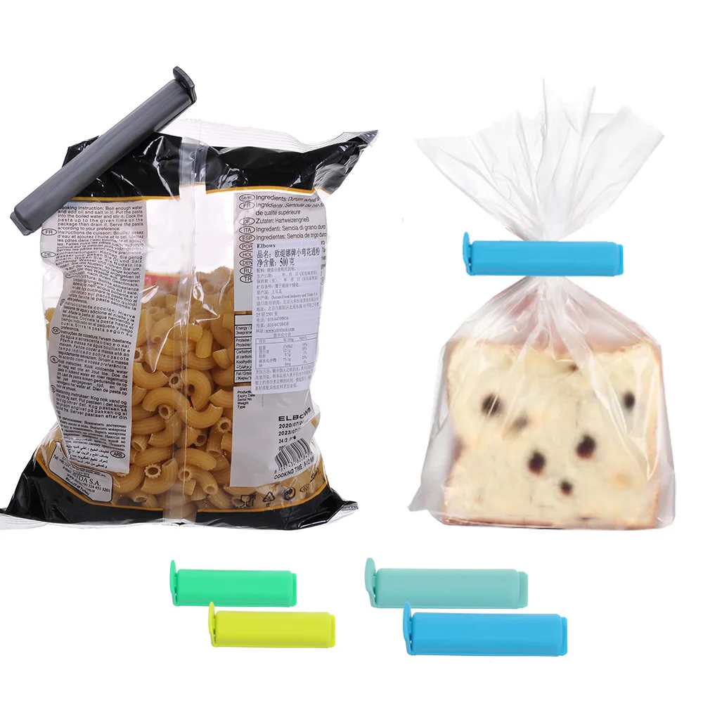 Hot Sale 6pcs/pack Carton Snack Plastic Food and Chip Bag Storage Seal Clips Freezer Fridge Sealing Clip 3pcs