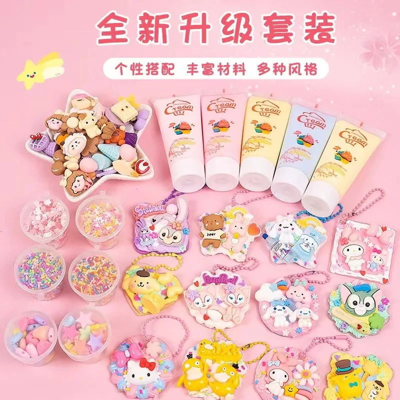 Cream Glue Accessories Craft Box With TPR Cartoon Beads Decoration Kit