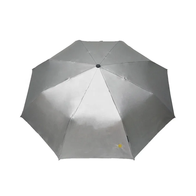 
UV Protection Fabric with Silver Coating Fully Automatic Umbrella Three folding Umbrella With Logo Prints 