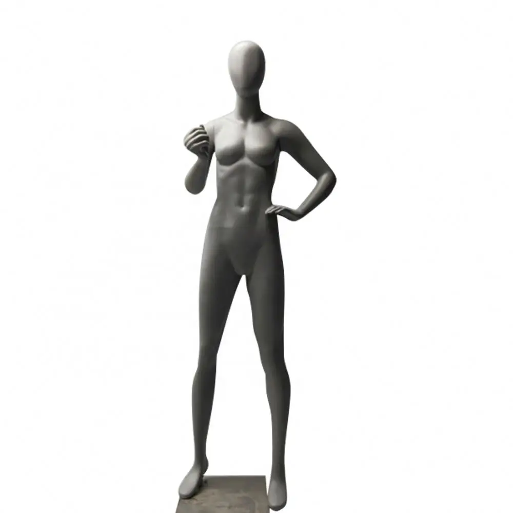 Female Full Body Abstract Fiberglass Yoga Sport Mannequin Women Bend Leg Sport Muscle Torso Display Mannequin Electroplating