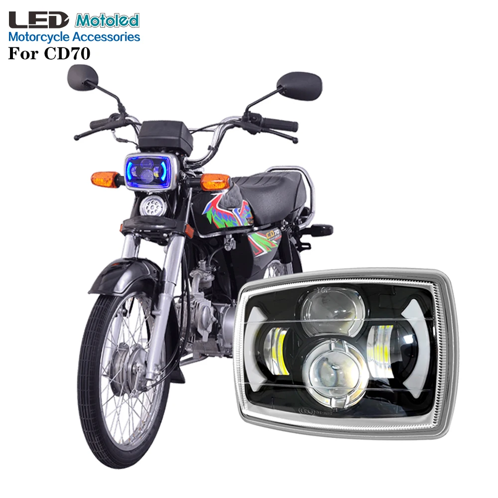Motoled CD70 CJ125 2 в 1 HD PC абажур IP67 высокая яркость мотоциклетная фара