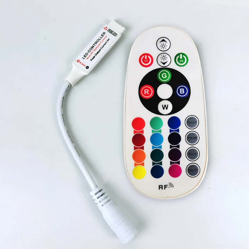 18A 36A RGB светодиодный контроллер 24 ключа RF пульт дистанционного управления большой мощности 360 Вт для полосы света DC12-24V