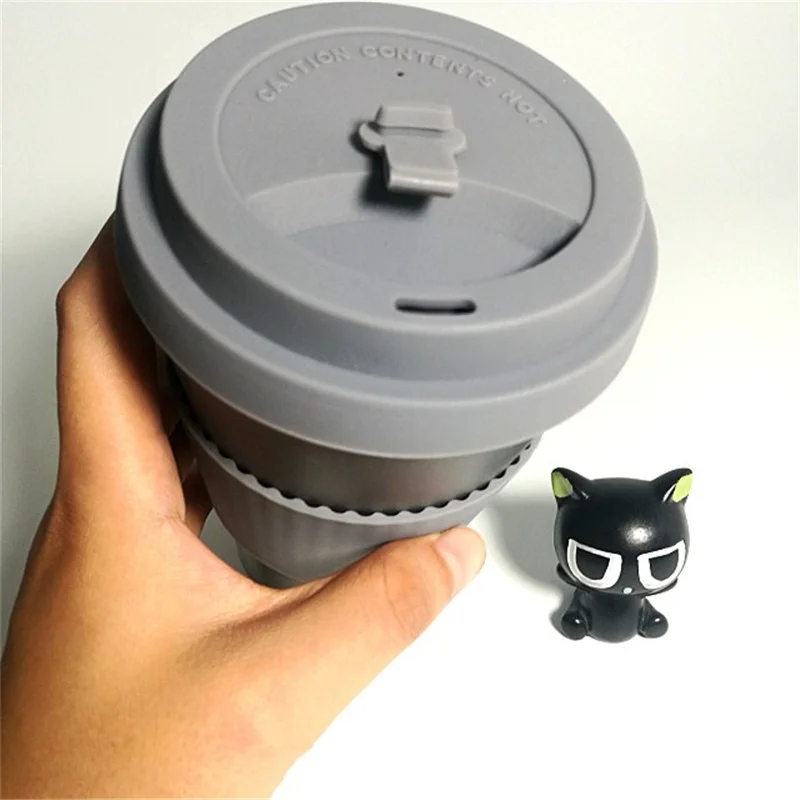 Eco Friendly Biodegradable 100% Bamboo Fiber Coffee Cup with Lid and Sleeve