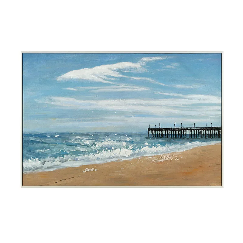 Handmade Canvas Painting Decorative Home Decor Frame Decoration Seascape Paintings
