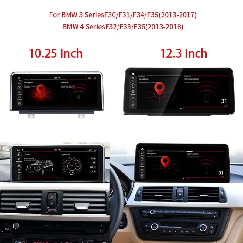 Bosstar Android Car Radio Multimedia Gps Navigation For BMW 3 Series F30 F31 F34 2010- 2017 Car Video