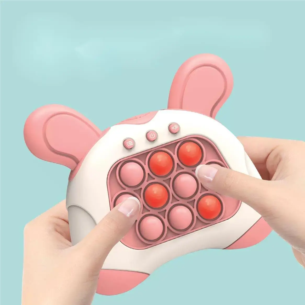 Light Up Toys Handheld Quick Push Game Console Electric Bubble Pop It Puzzle Game Machine Toy Fidget Toy for adult and children