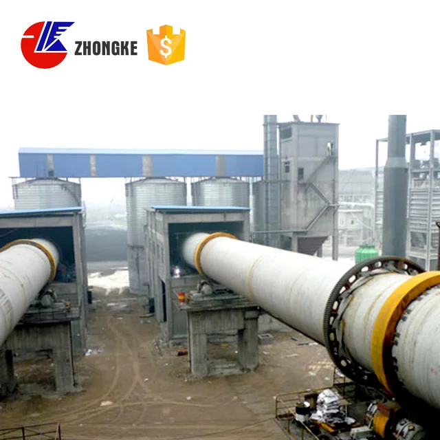 Промышленная производственная линия извести вращающейся печи обжига извести горелки