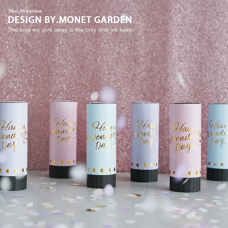 Wholesale paper poppers Party city confetti party shooter confetti popper Spring party popper rush cannon confetti without fire