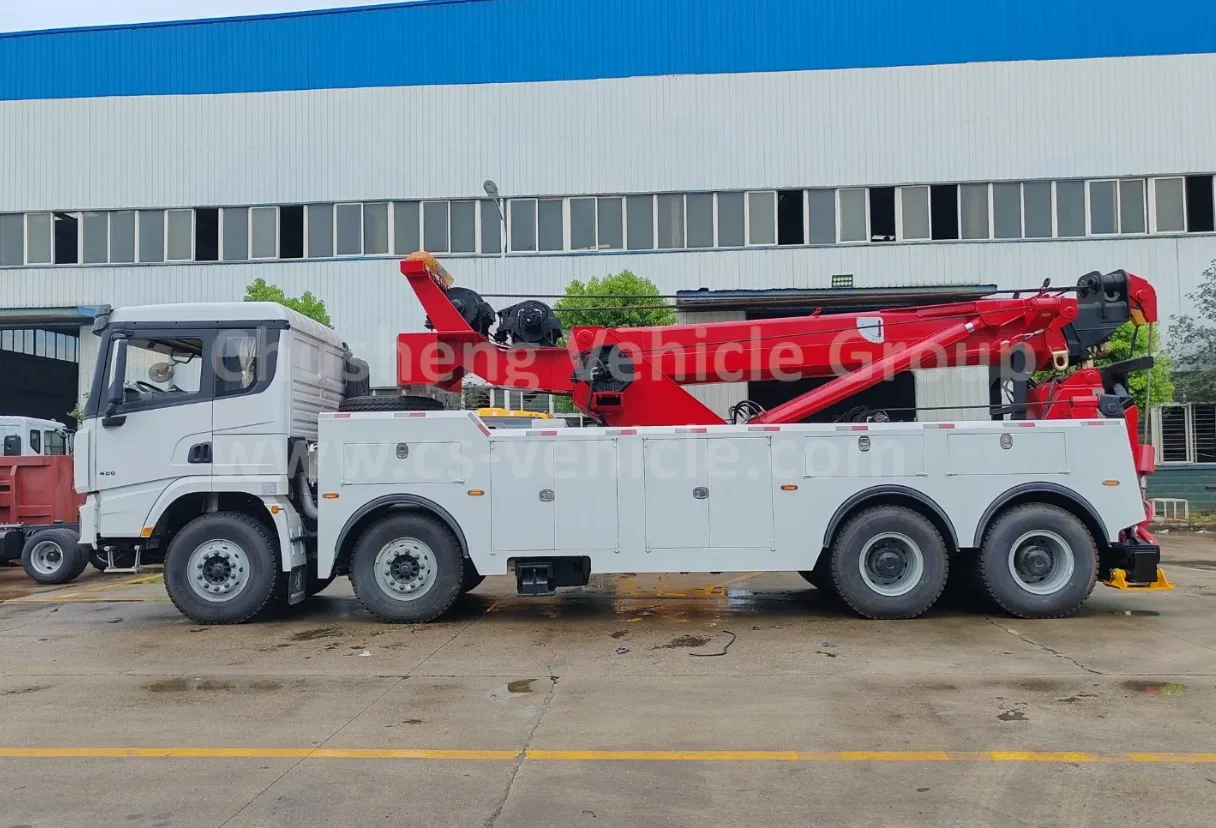 Hot sale Shacman X3000 Wrecker Truck 60t Lifting All Rotation Towing Truck rescue towing equipement truck
