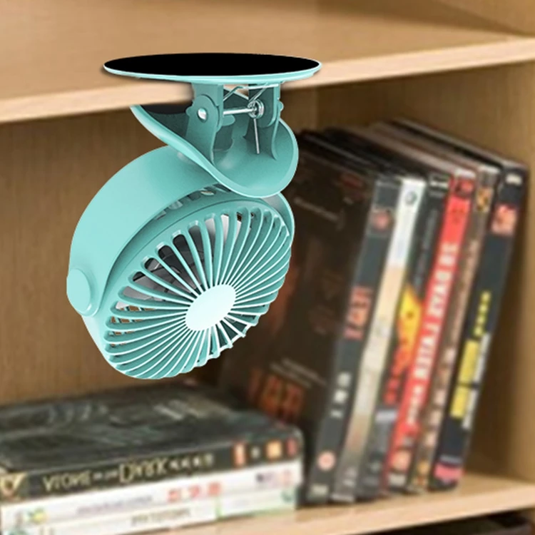 Rechargeable USB Stroller Portable Powered Fan Small Clip on Fan Desk Fan for Office Outdoor Traveling Camping