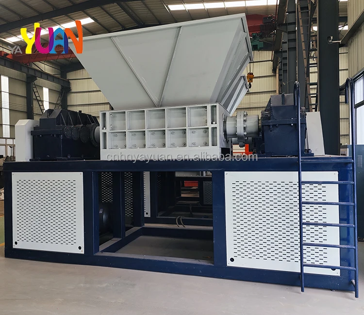 Double shaft wood shredder machine with cheap price and high quality