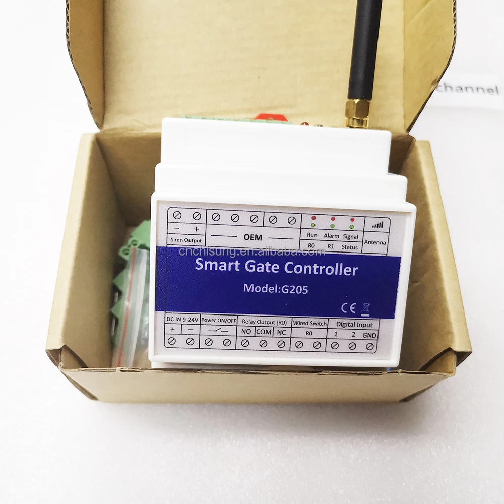 G205 2G/4G GSM Gate Opener On/Off Relay Switch Remote Control Access Wireless Door Opener by Free Call