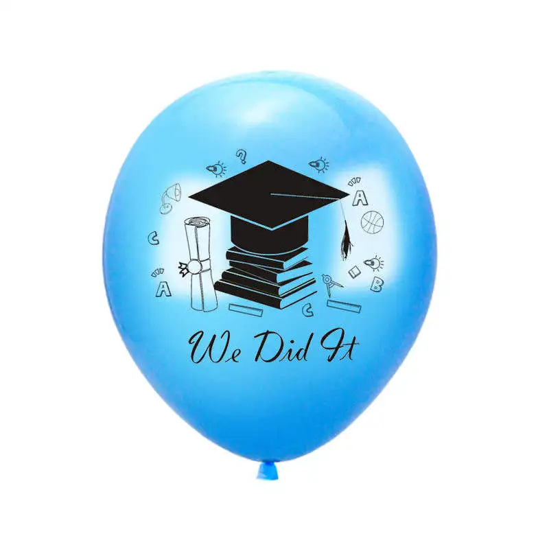 Graduation season latex balloon  congratulations graduation we did it letter party decoration balloon
