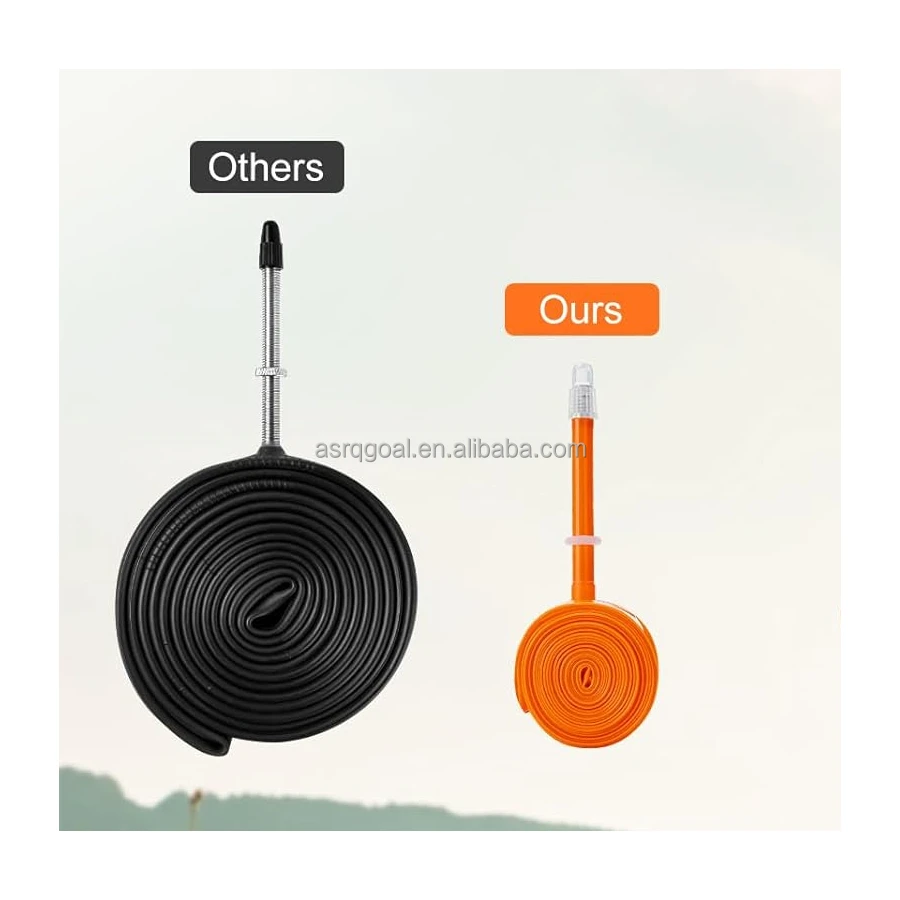 Good selling custom logo 700*25c thorn resistance tpu inner tube 45mm 65mm 80mm valve for mountain bike tire