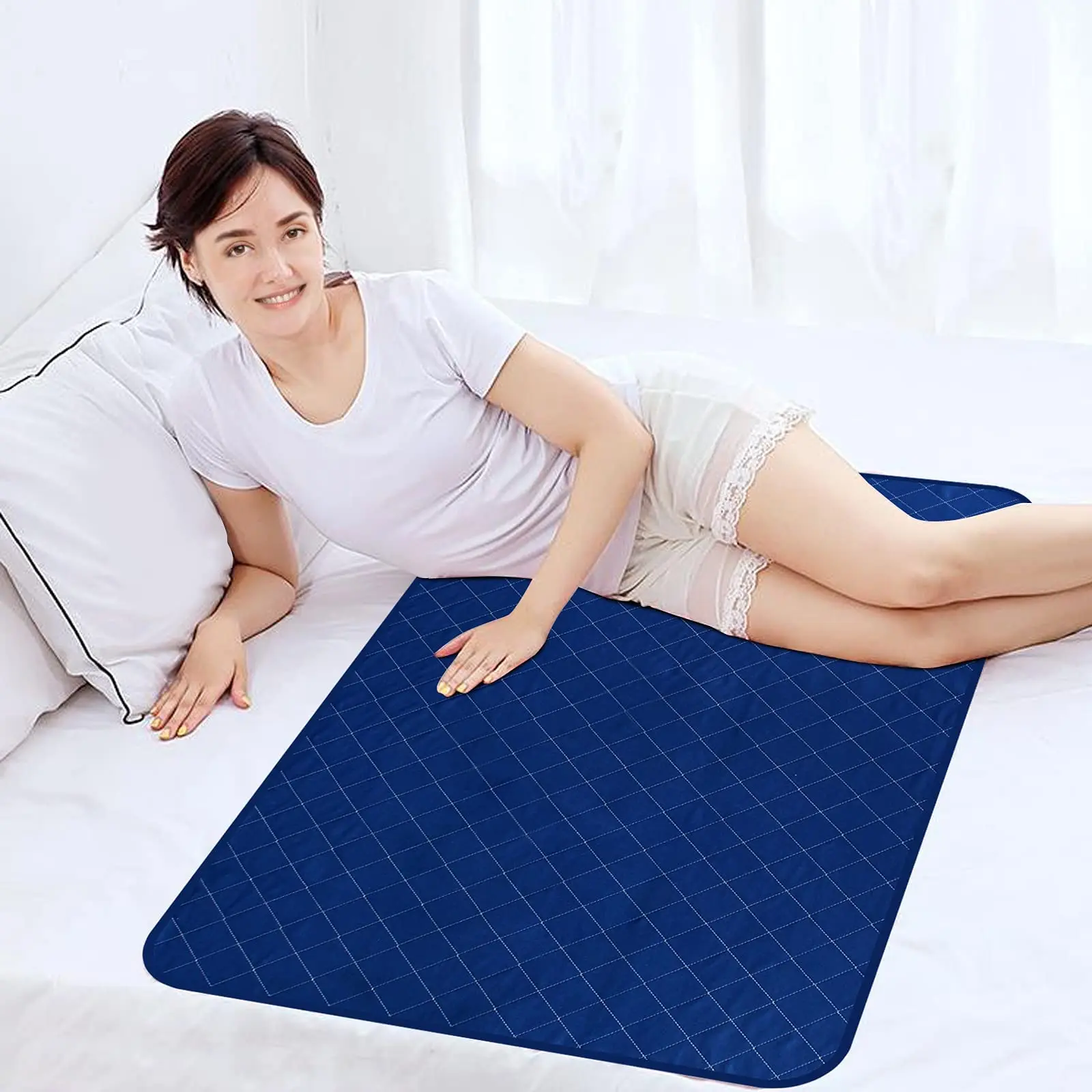 YK Incontinence Urine Elder Mat 60*90cm Pad Protector For Children Adults 4-layer Structure Thickened Washable Bed Pads