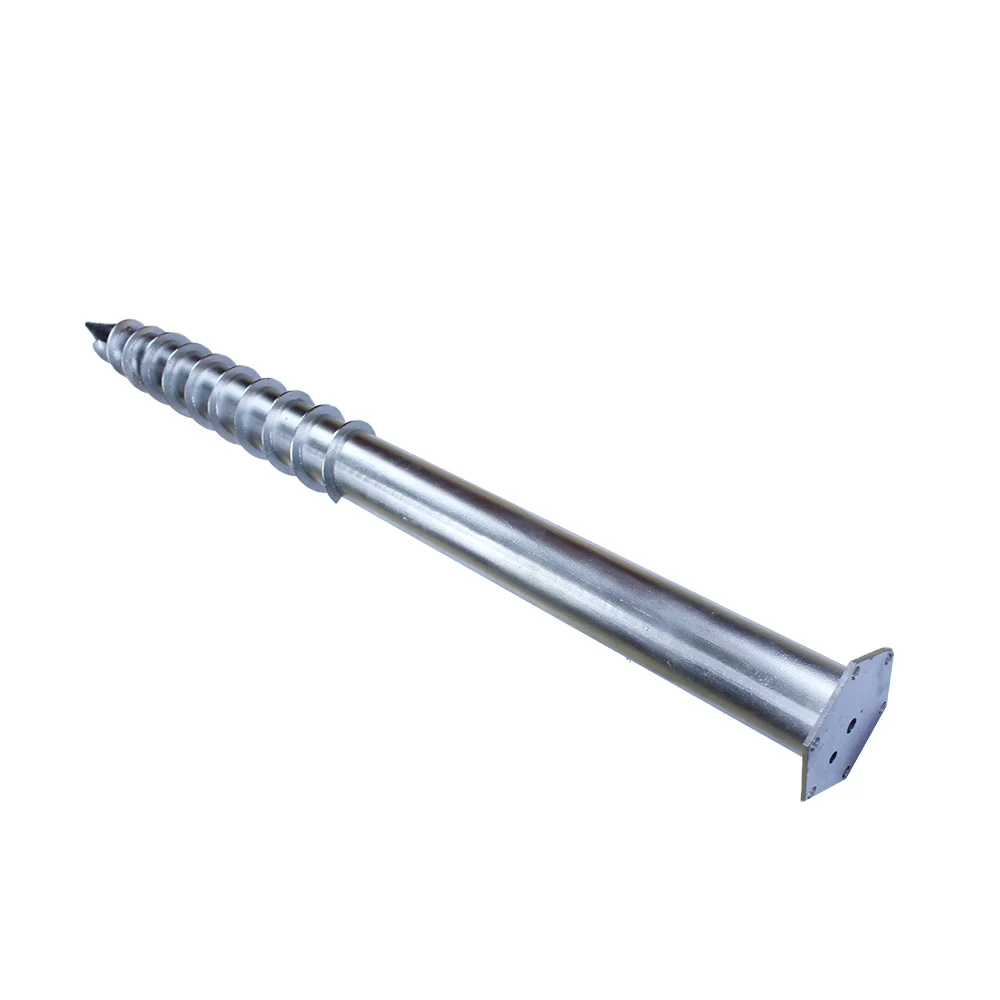 Factory Directly Sale Galvanized Steel Spiral Ground Screw for PV Panel