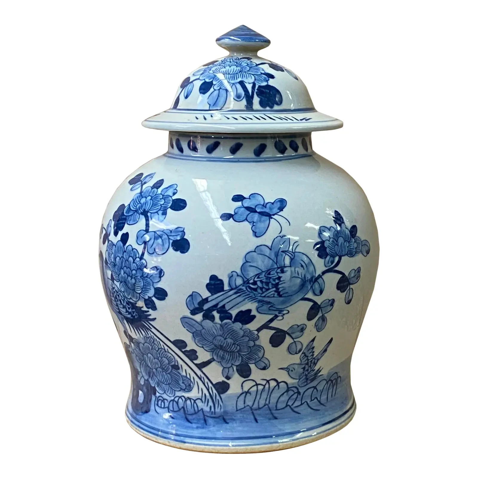 Jingdezhen синий и белый керамический имбирный кувшин для украшения дома-красивый предмет декора