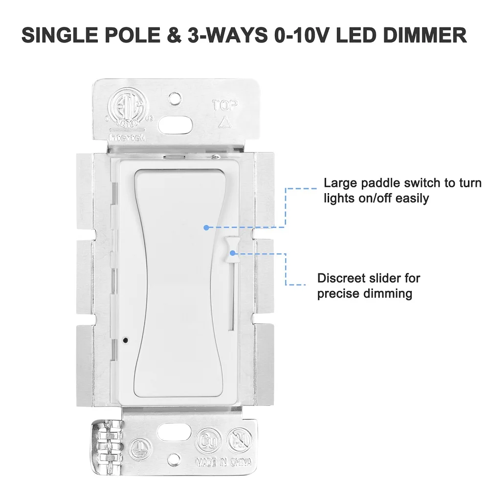 Support 110-227V  0-10V Input 600W Electrical LED Dimmer