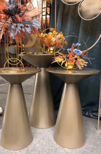 High Quality party supplies decorations A Set of 3 Wedding Pedestal Cake Plinths Table Stand