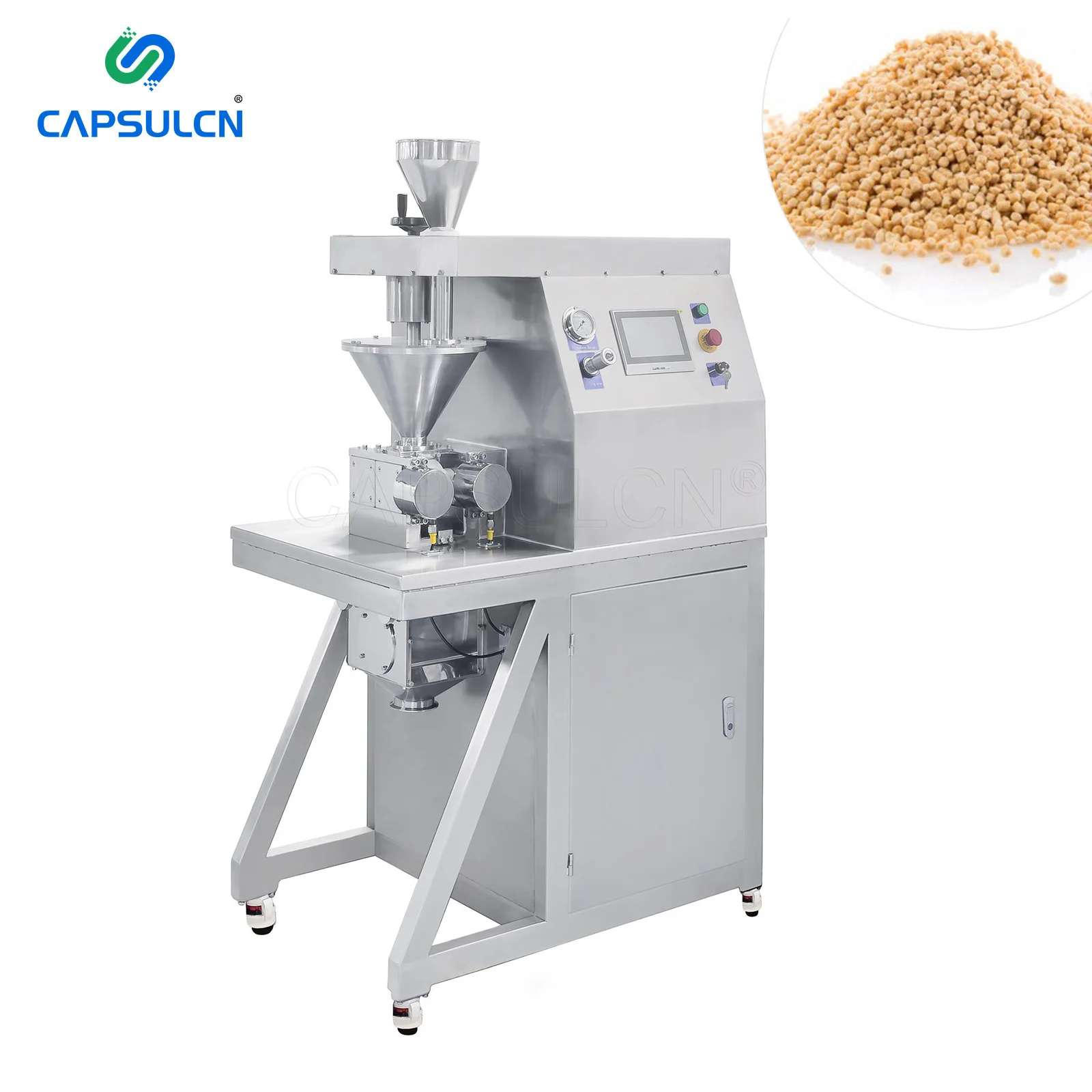 ZKG10 Automatic Powder Granulating Machine Food Powder Pellets Lab Chemical Solid Preparation Roller Campactor Dry Granulator
