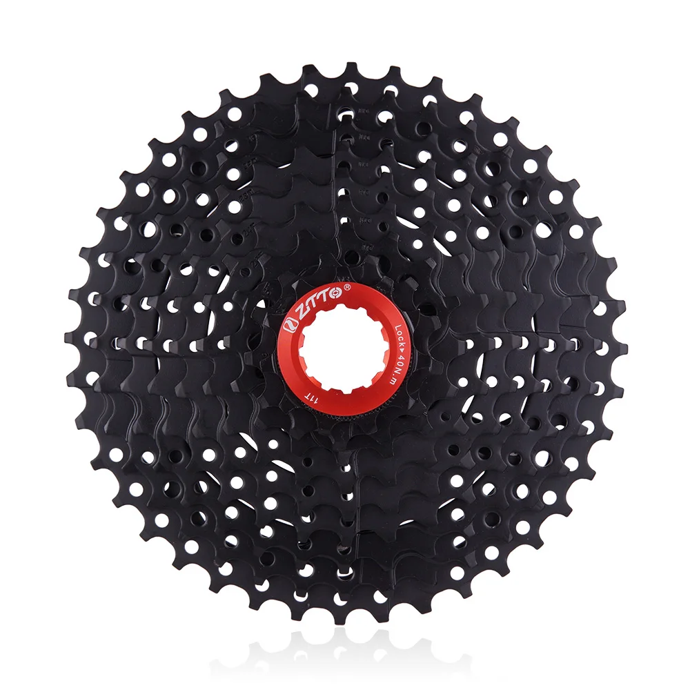 Chinese factory Steel bicycle crank Black sprocket gears 9S 11-40T CASSETTE