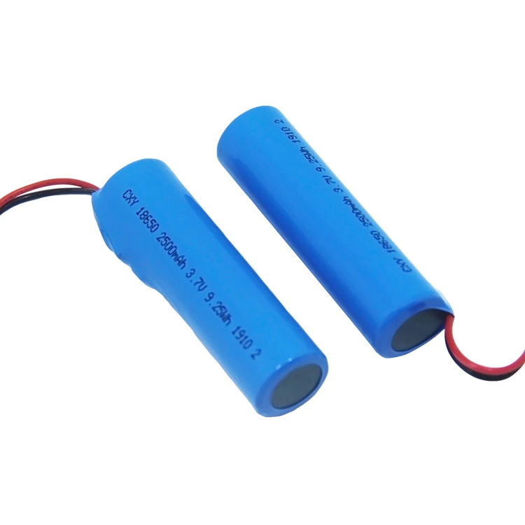 BIS certification UN38.3 certification rechargeable 18650 2500mAh 9.25Wh Lithium Ion battery