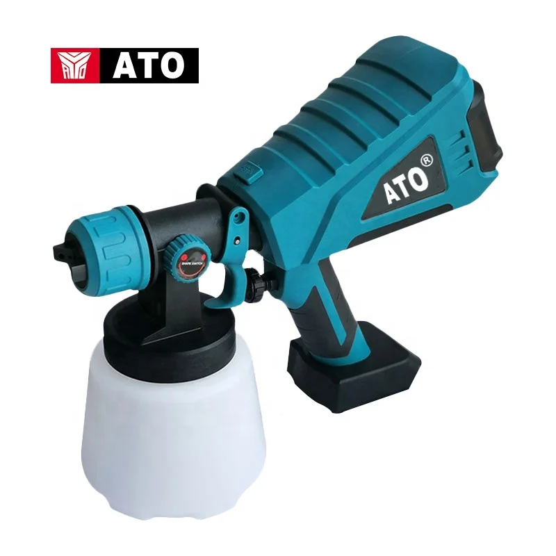 ATO A8321 Lithium Battery Power Tools Paint Sprayer Machine Cordless 1000ml Sprayer 21V Cordless Spray Gun