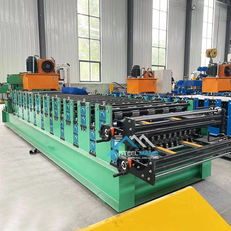 High Productivity 840 IBR Trapezoidal Tile Rib Type and 836 Corrugated Iron Roof Sheet Double Layer Machine For Bolivia