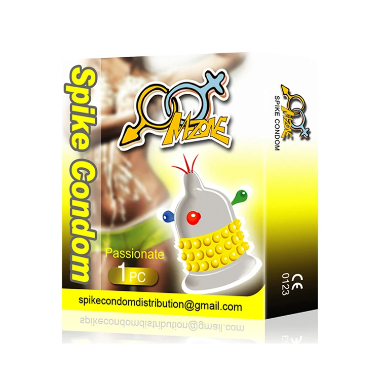 Cheap Spike Condoms For Man oem Brand Super Thin Real Touch Vagina Stimulation Natural Latex Male Condoms