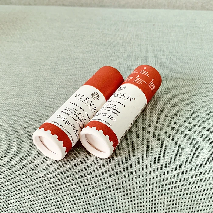 100% biodegradable 0.3 0.5 1 1.5 2 2.5OZ lip balms grease-proof sure deodorant push up tube cosmetic paper tubes lip gloss tube