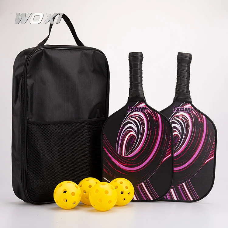 USAPA standard Custom Top Quality Carbon fiber material Pickleball Paddle set