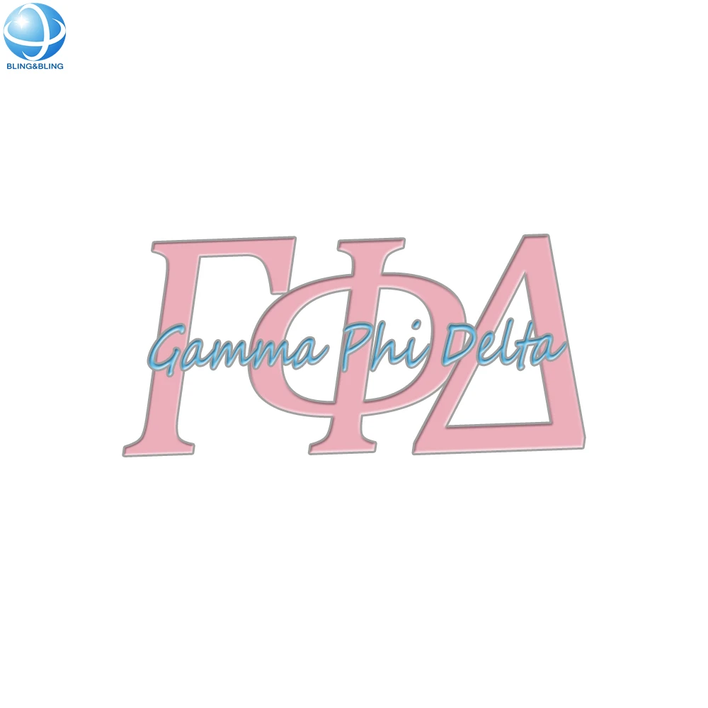 Baby Pink And Baby Blue Crystal Metal Jewelry Pins 1943 Sisterhood Women High Heel Shape Greek Sorority Gamma Phi Delta Brooches