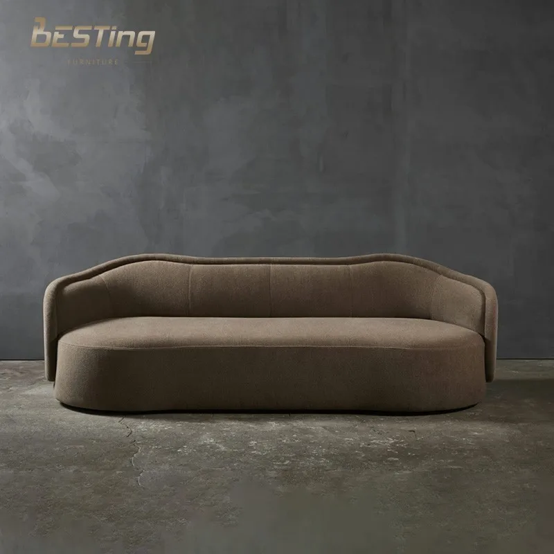 American style luxury design living room furniture for cafe armchair fabric sofa set